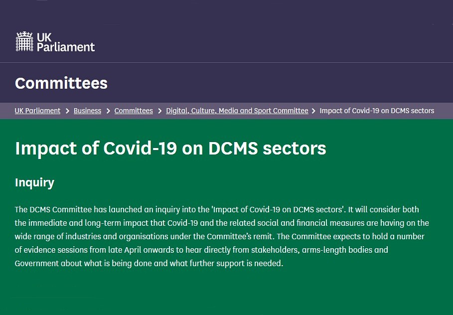 AudioUK publishes response to DCMS Select Committee inquiry into the impact of COVID-19